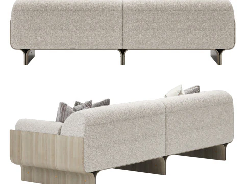 Gallotti and radice stami sofa medium 3D Model