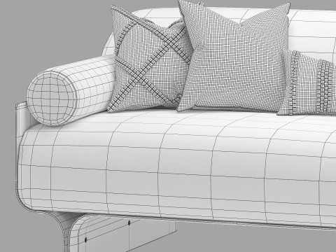 Gallotti and radice stami sofa medium Model 3D