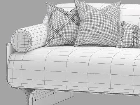 Gallotti and radice stami sofa medium 3D Model