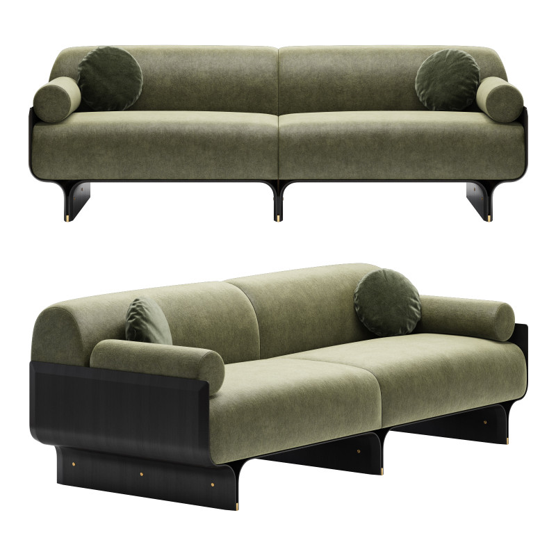 Gallotti and radice stami sofa small Modello 3D .c4d .max .obj .3ds .fbx .stl .blend 