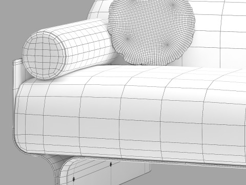 Gallotti and radice stami sofa small Modello 3D