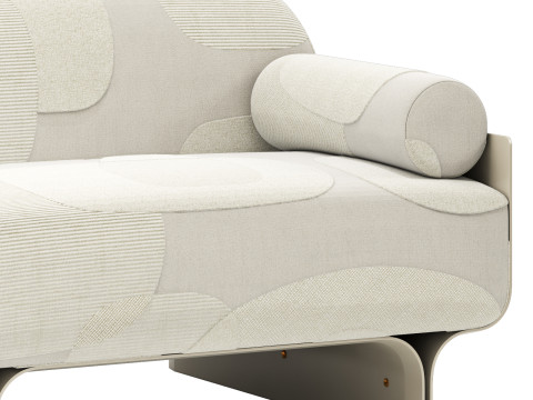Gallotti and radice stami sofa plus composition 1 3D Model