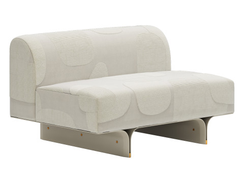Gallotti and radice stami sofa plus composition 1 3D Model