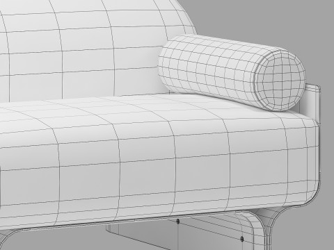 Gallotti and radice stami sofa plus composition 1 3D Model