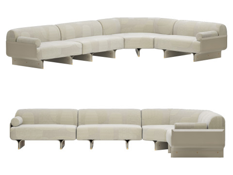 Gallotti and radice stami sofa plus composition 2 Modelo 3D