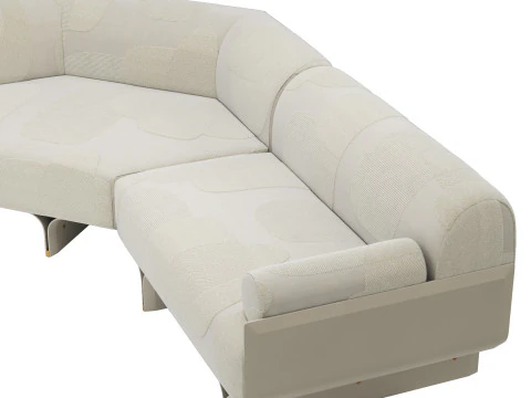 Gallotti and radice stami sofa plus composition 2 3D Model