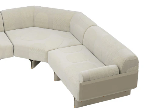Gallotti and radice stami sofa plus composition 3 3D Model