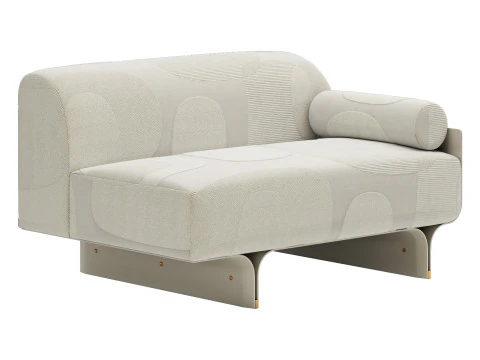 Gallotti and radice stami sofa plus composition 3 3D Model