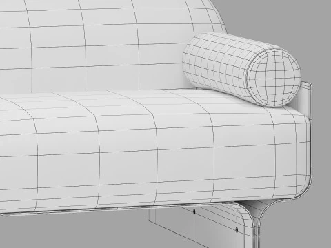 Gallotti and radice stami sofa plus composition 3 3D Model