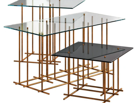 ガロッティとラディーチェ テトリス コーヒーテーブル セット 1 3Dモデル