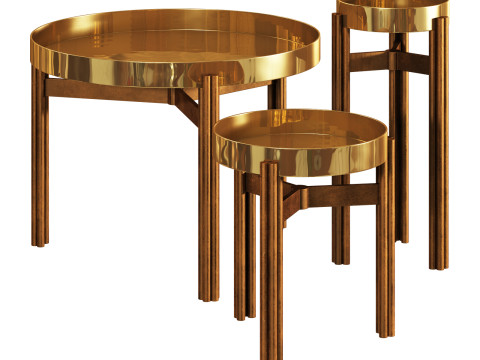 Gallotti and radice twelve coffee table metal 3D Model