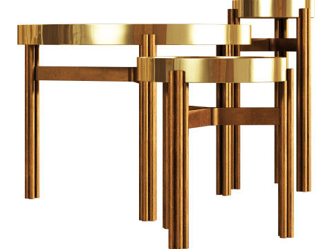 Gallotti and radice twelve coffee table metal 3D Model