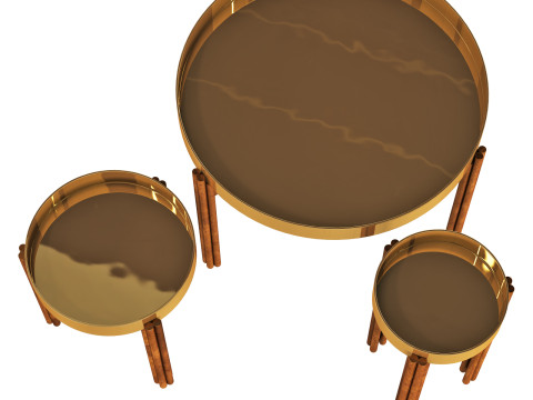 Gallotti and radice twelve coffee table metal 3D Model