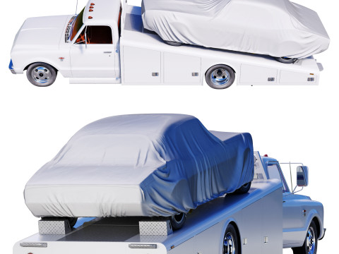 Chevrolet C30 1967 ramp truck 3D Model