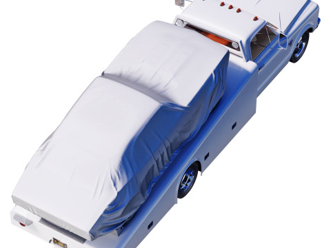 Chevrolet C30 1967 ramp truck 3D Model