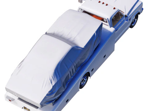 Chevrolet C30 1967 ramp truck 3D Model
