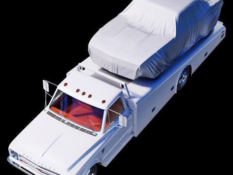 Chevrolet C30 1967 ramp truck 3D Model