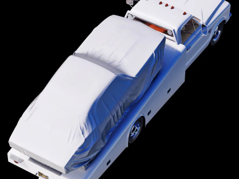 Chevrolet C30 1967 ramp truck 3D Model