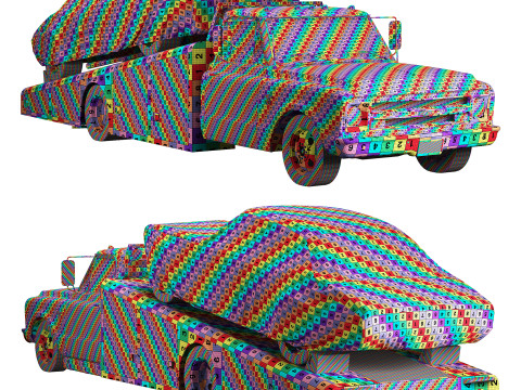 Chevrolet C30 1967 ramp truck 3D Model