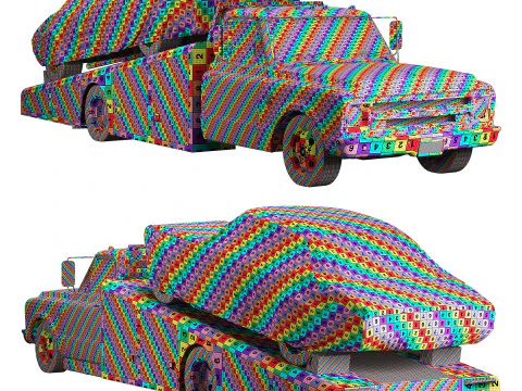 Chevrolet C30 1967 ramp truck 3D Model