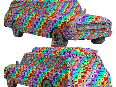 Chevrolet suburban 1970 ambulance 3D Model