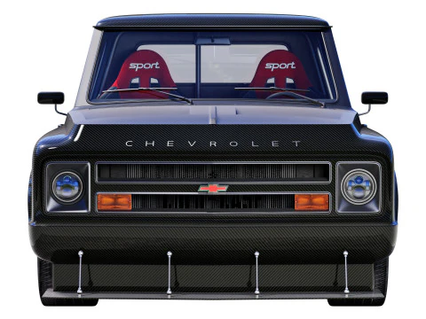 Chevrolet C10 1967 racing 3D Model