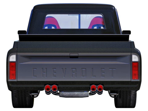 Chevrolet C10 1967 racing 3D Model