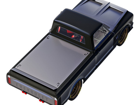 Chevrolet C10 1967 racing Model 3D