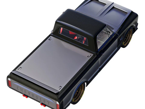 Chevrolet C10 1967 racing 3D Model