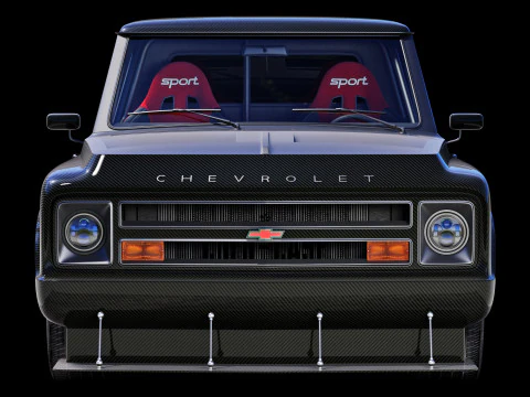 Chevrolet C10 1967 racing 3D Model