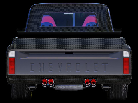 Chevrolet C10 1967 racing Model 3D