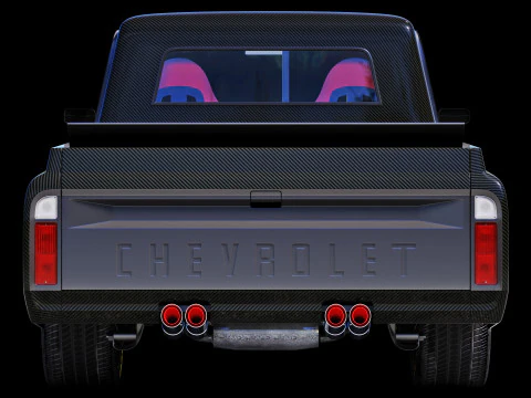 Chevrolet C10 1967 racing 3D Model