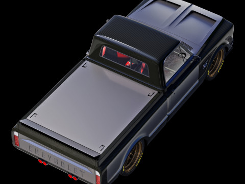 Chevrolet C10 1967 racing Model 3D