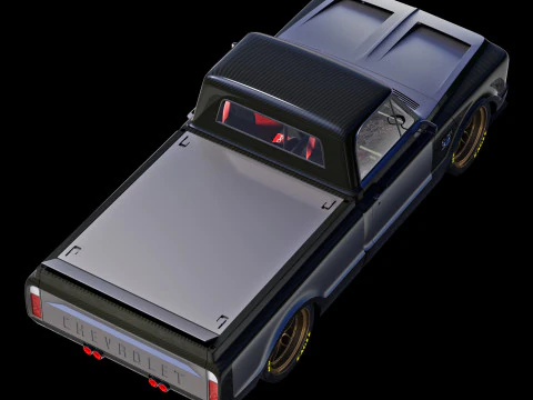 Chevrolet C10 1967 racing 3D Model