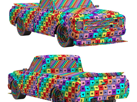 Chevrolet C10 1967 racing Model 3D