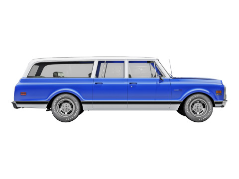 Chevrolet suburban 1972 3D Model