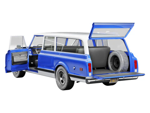 Chevrolet suburban 1972 3D Model