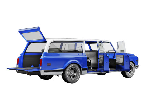 Chevrolet suburban 1972 3D Model
