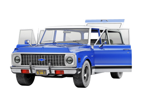 Chevrolet suburban 1972 3D Model