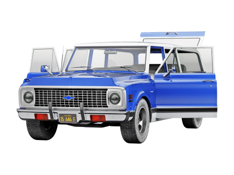 Chevrolet suburban 1972 3D Model