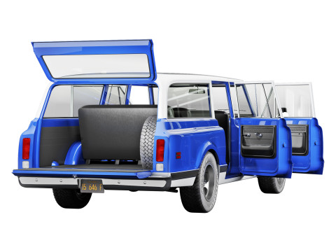 Chevrolet suburban 1972 3D Model