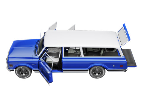 Chevrolet suburban 1972 3D Model