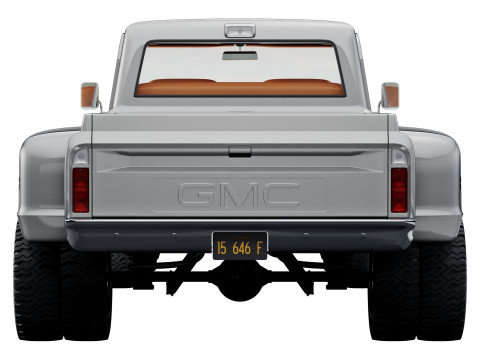 GMC 2500 crew cab 1968 Model 3D