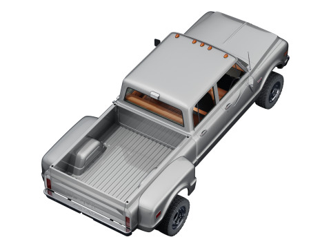 GMC 2500 crew cab 1968 Model 3D