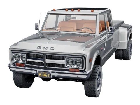 GMC 2500 crew cab 1968 3D Model