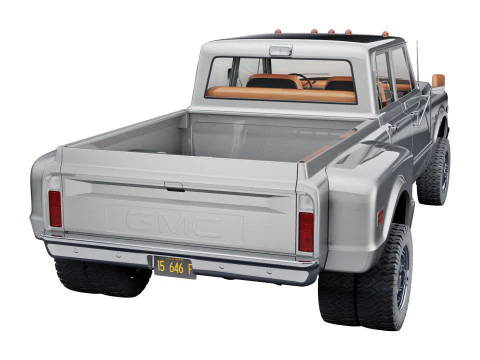 GMC 2500 crew cab 1968 3D Model