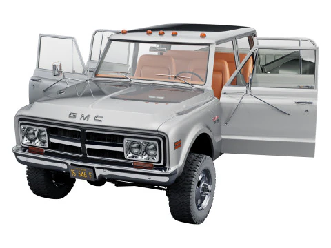 GMC 2500 crew cab 1968 3D Model