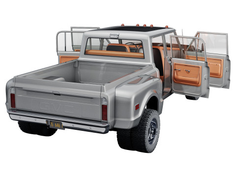 GMC 2500 crew cab 1968 Model 3D