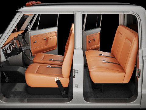 GMC 2500 crew cab 1968 Model 3D