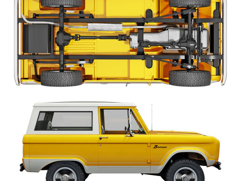 Bronco 1966 3D Model